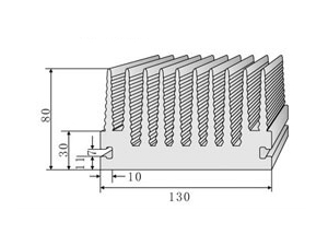 DR-13CM-2 型材散热器-电子散热器产品参数