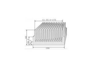 DR-19CM-2 型材散热器-电子散热器产品参数