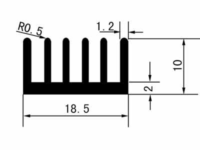 DR-1CM-12-电子散热器产品参数
