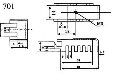 DR-701A-电子散热器产品参数
