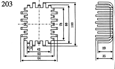 DR-203-电子散热器产品参数