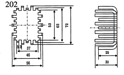 DR-202-电子散热器产品参数