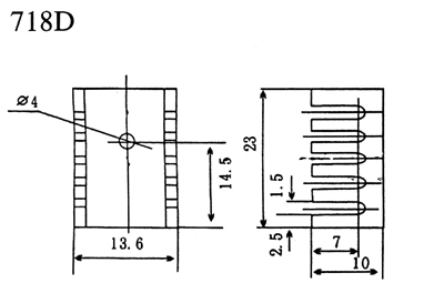 DR-718D-电子散热器产品参数