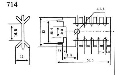 DR-714-电子散热器产品参数