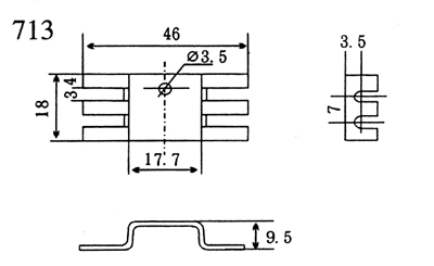 DR-713-电子散热器产品参数
