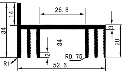 DR-4CM-13-电子散热器产品参数