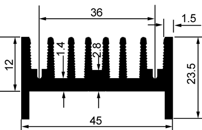 DR-4CM-16-电子散热器产品参数