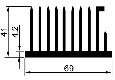 DR-6CM-2-电子散热器产品参数