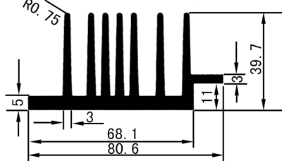 DR-8CM-13-电子散热器产品参数